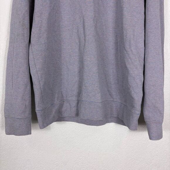Vineyard Vines Blue & Pink Striped Quarter Zip Pullover Sweatshirt Men's M - Picture 3 of 9